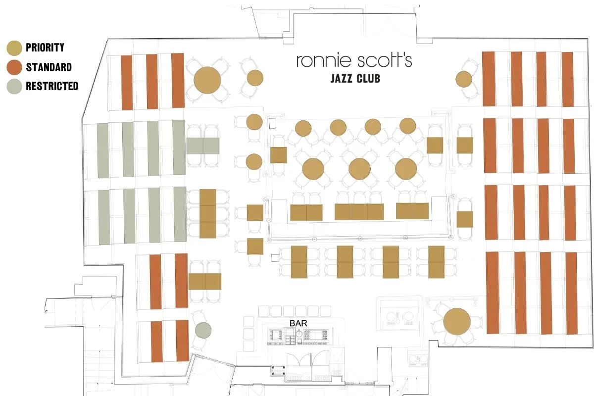 Seating Plans - Ronnie Scott's